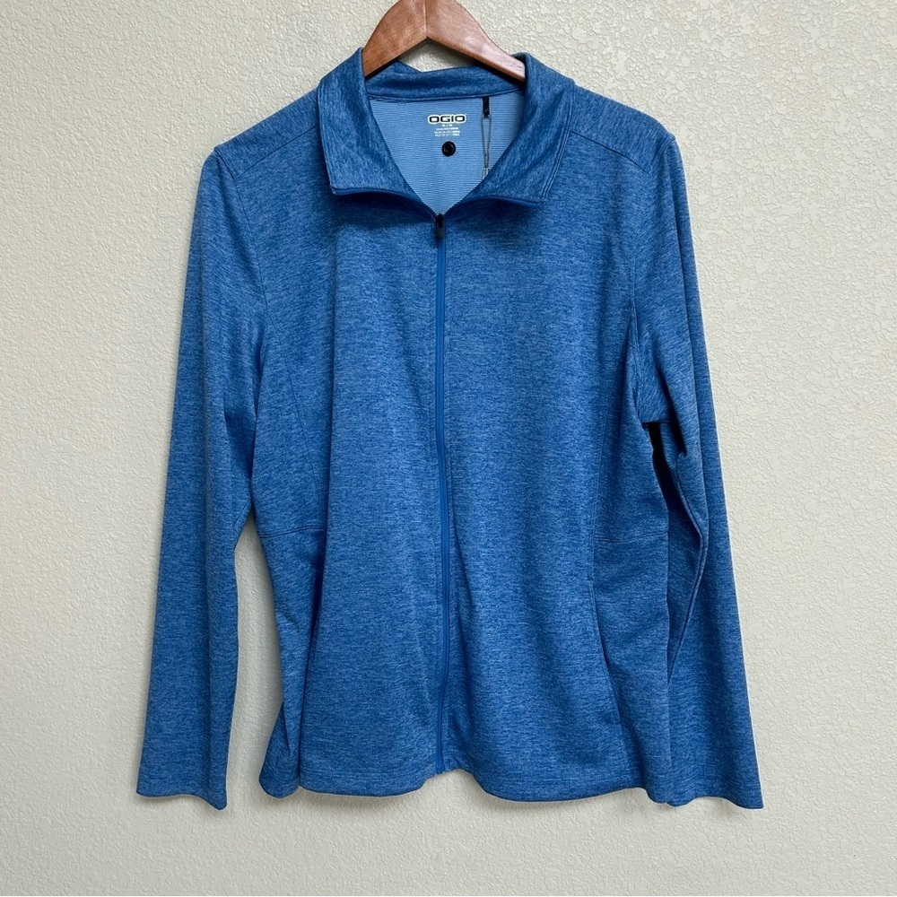 NWOT OGIO Men’s Blue Full Zip Long Sleeve Athletic Jacket Size XL Fall Outdoor